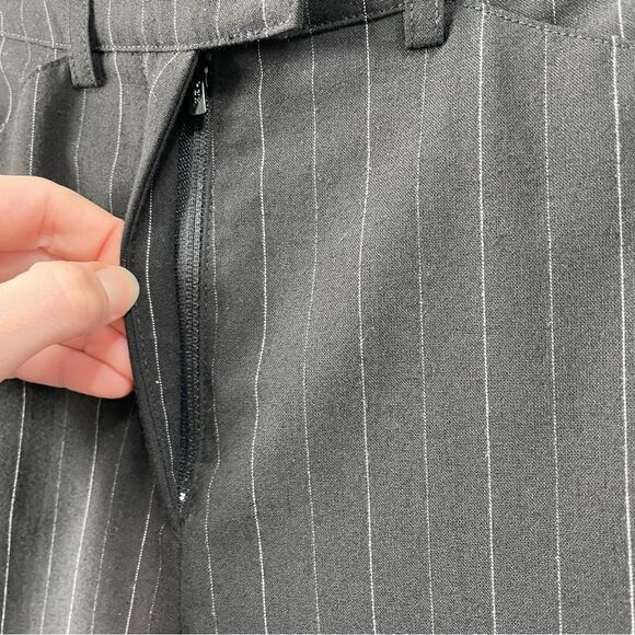 [4] Espirit Black and White Pin Stripes Business Casual Dress Pant Trousers - Picture 12 of 15